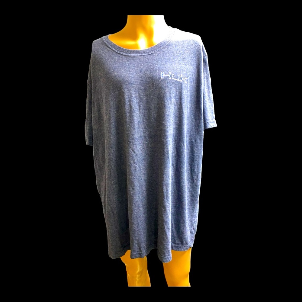 Mens XXXL Huk blue shirt.